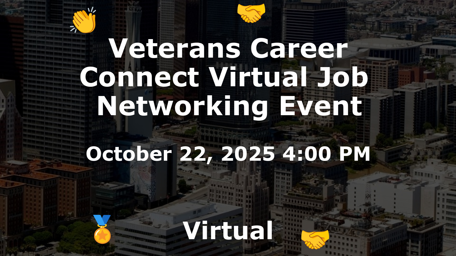 Veterans Career Connect Virtual Job  Networking Event event image